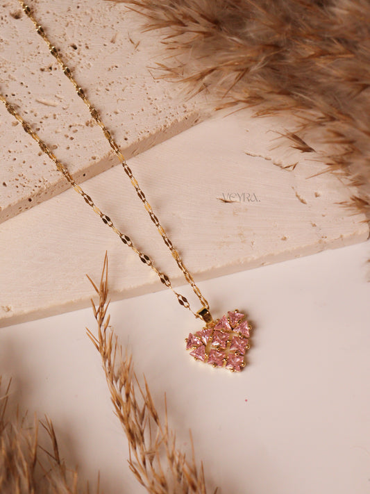 PINK STONE HEART