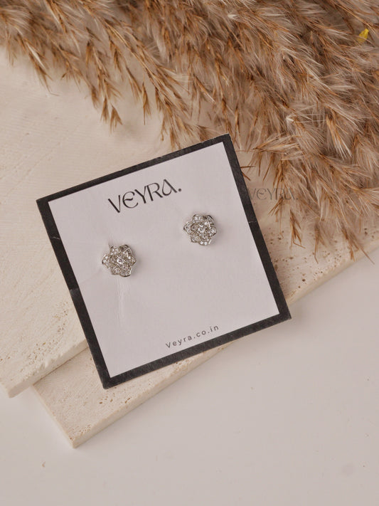 DAINTY STONE SILVER EARRING