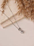 NOIRA STONE SILVER NECKLACE