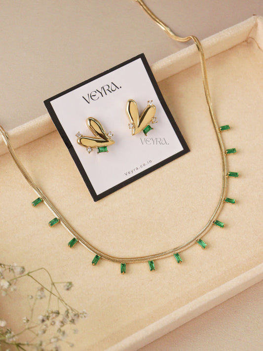 EMERALD NECKLACE SET