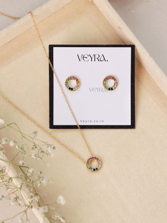 RAINBOW NECKLACE SET