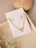 CUTE HEART NECKLACE SET